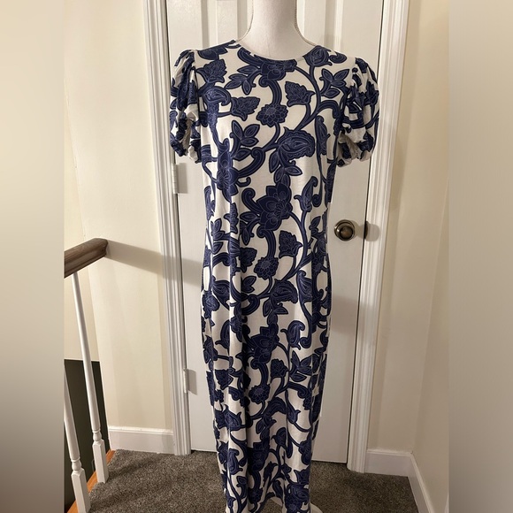 Host Pick 🎉💕🎊9/21/24 Boden Puff Sleeve Jersey Midi Dress - Picture 5 of 10